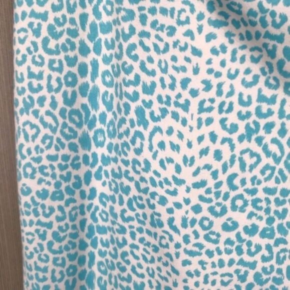 Leopard Print Womens Pants Size 10 Cotton & Lycra Blend with Side Zipper - Picture 3 of 8